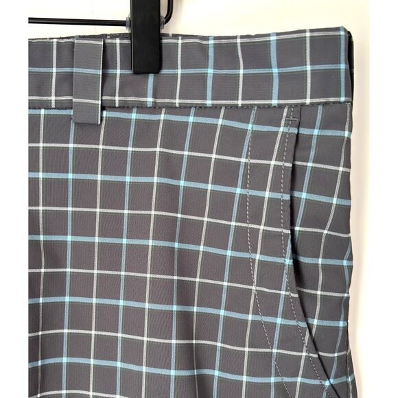 Nike Golf Shorts Dri Fit Performance Plaid Flat Athletic Men's Size 40 - Picture 5 of 8